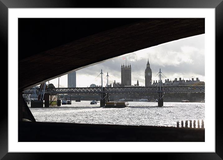 Westminster Under Waterloo Framed Mounted Print by Richard Thomas