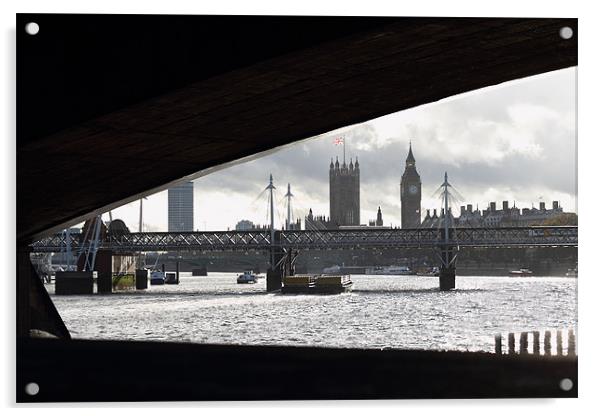 Westminster Under Waterloo Acrylic by Richard Thomas