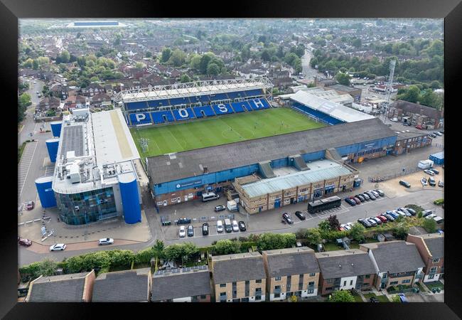 Peterborough United FC Framed Print by Apollo Aerial Photography