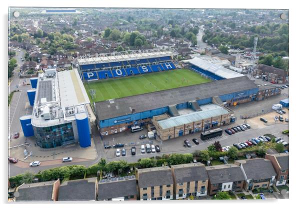 Peterborough United FC Acrylic by Apollo Aerial Photography