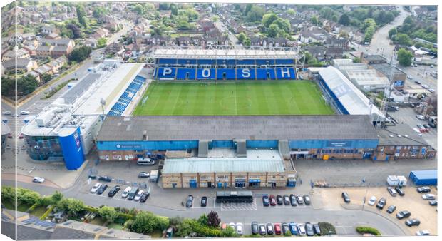 The Posh Peterborough United FC Canvas Print by Apollo Aerial Photography