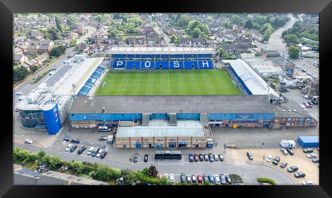 The Posh Peterborough United FC Framed Print by Apollo Aerial Photography