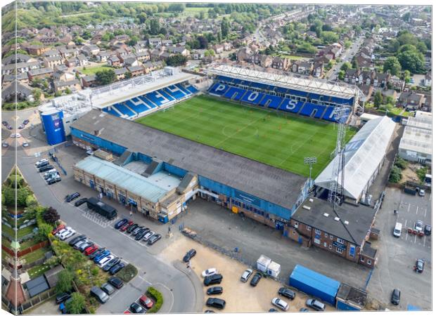 Peterborough United FC Canvas Print by Apollo Aerial Photography