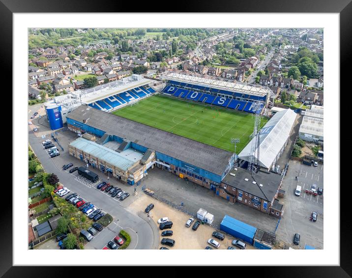 Peterborough United FC Framed Mounted Print by Apollo Aerial Photography