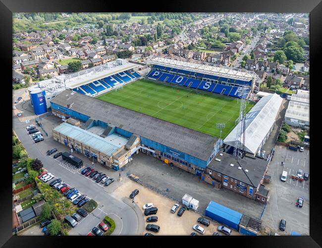 Peterborough United FC Framed Print by Apollo Aerial Photography