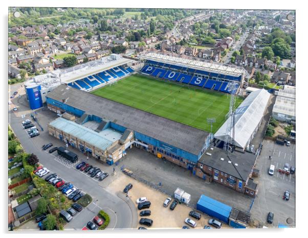 Peterborough United FC Acrylic by Apollo Aerial Photography