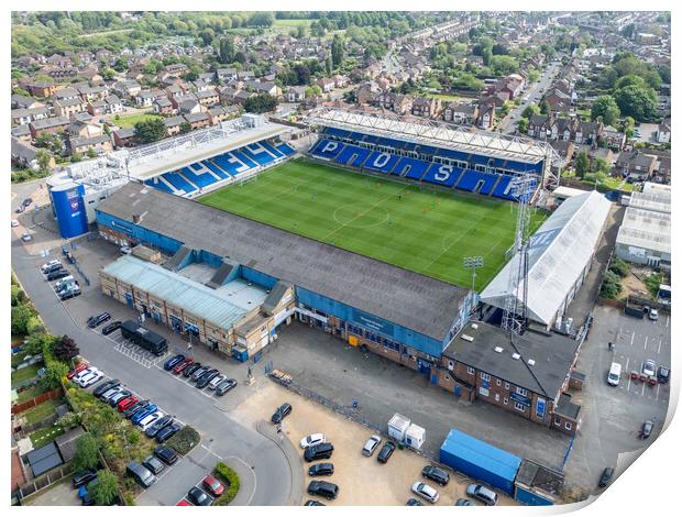 Peterborough United FC Print by Apollo Aerial Photography