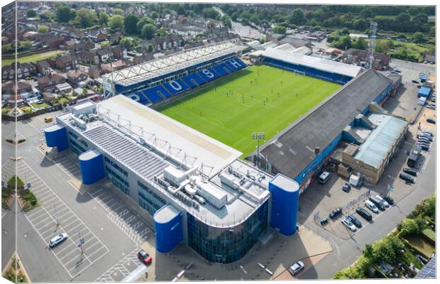 Peterborough United FC Canvas Print by Apollo Aerial Photography