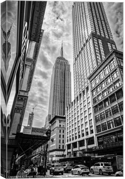 The Iconic Empire State Building Canvas Print by Roger Dutton