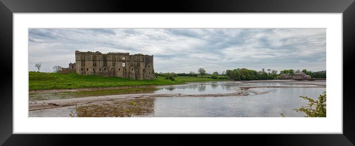 Carew Castle and Tidal Mill Carew Tenby Pembrokeshire Wales Framed Mounted Print by John Gilham