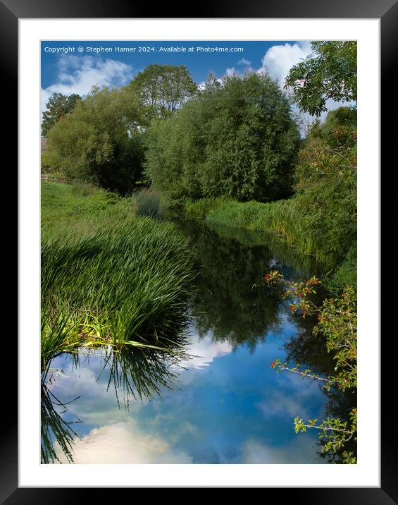 A Quiet Backwater Framed Mounted Print by Stephen Hamer