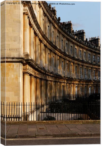 Golden Hour at the Circus in Bath Canvas Print by Duncan Savidge