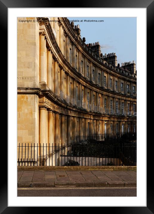 Golden Hour at the Circus in Bath Framed Mounted Print by Duncan Savidge