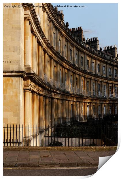 Golden Hour at the Circus in Bath Print by Duncan Savidge