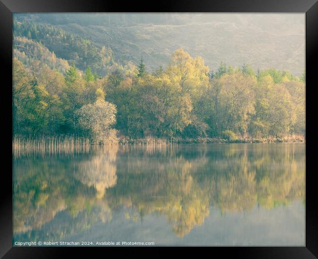 Loch Trool reflections Framed Print by Robert Strachan