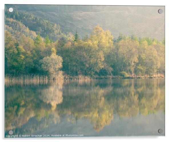 Loch Trool reflections Acrylic by Robert Strachan
