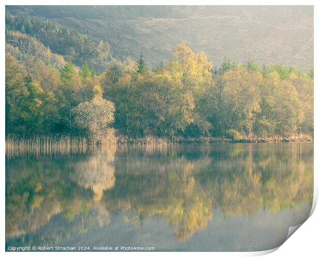 Loch Trool reflections Print by Robert Strachan