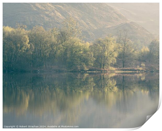 Loch Trool reflections Print by Robert Strachan