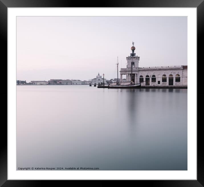 A View of Punta della Dogana Framed Mounted Print by Katerina Roupec