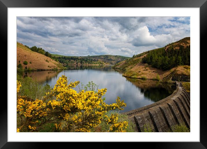 The Clywedog Reservoir near Llanidloes, Wales UK Framed Mounted Print by John Gilham