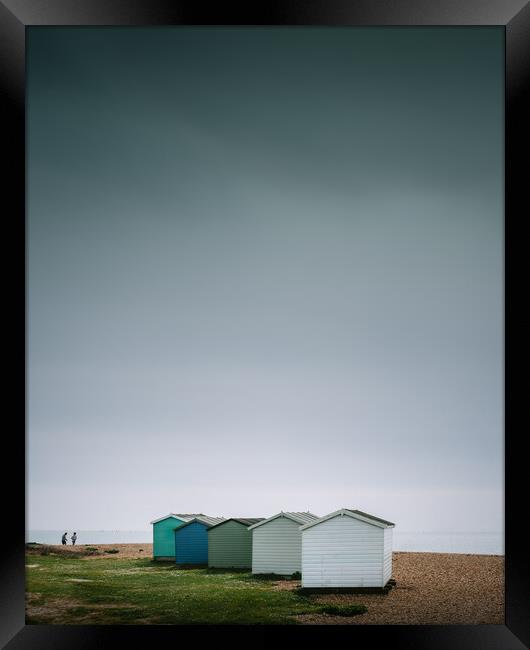 Beach Huts II Framed Print by Mark Jones