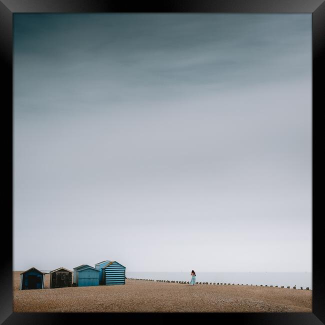 Beach Huts III Framed Print by Mark Jones