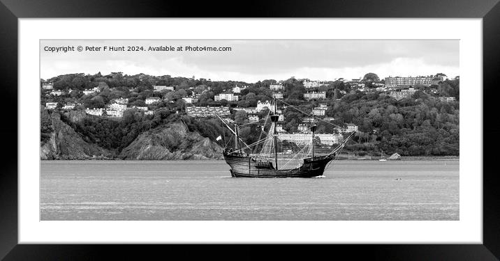 The Nao Victoria in Torbay Devon Framed Mounted Print by Peter F Hunt