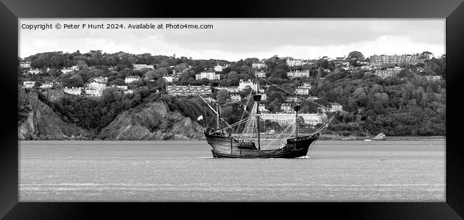 The Nao Victoria in Torbay Devon Framed Print by Peter F Hunt