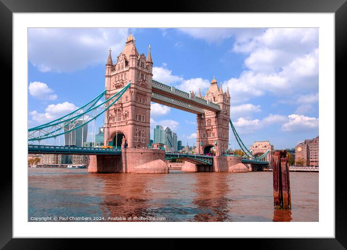 Tower Bridge London Framed Mounted Print by Paul Chambers