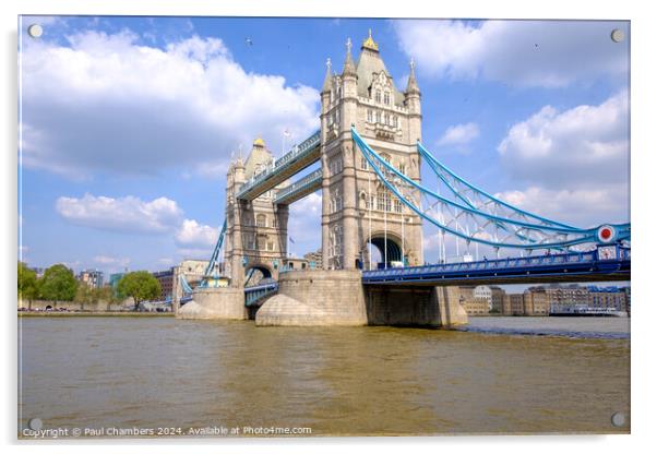 Tower Bridge London Acrylic by Paul Chambers