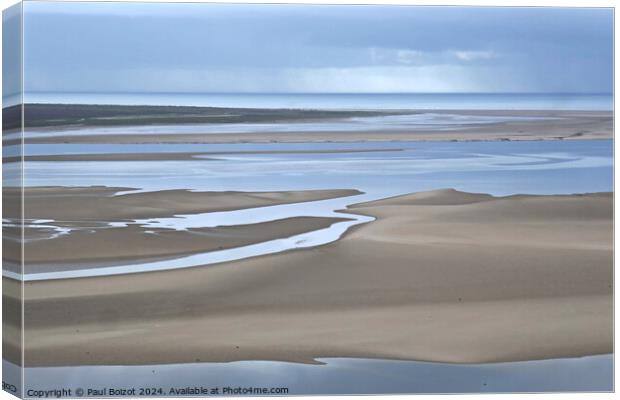Dwyryd estuary sea view Canvas Print by Paul Boizot
