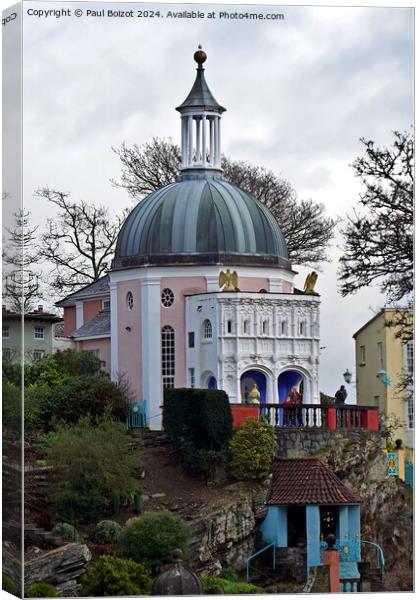 In The Village, Portmeirion 3 Canvas Print by Paul Boizot