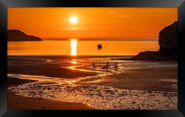 views around the Isle of Anglesey North Wales  Framed Print by Gail Johnson