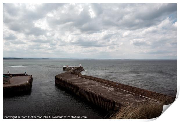 Burghead Harbour View Print by Tom McPherson