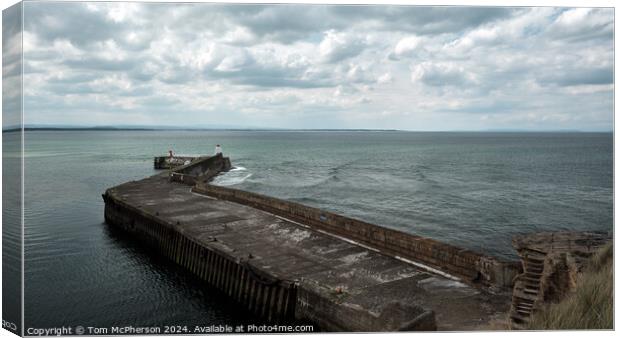 Burghead Harbour View Canvas Print by Tom McPherson