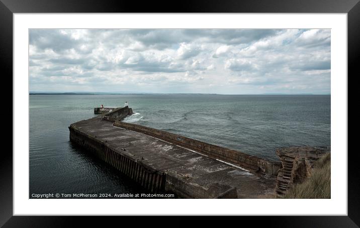 Burghead Harbour View Framed Mounted Print by Tom McPherson