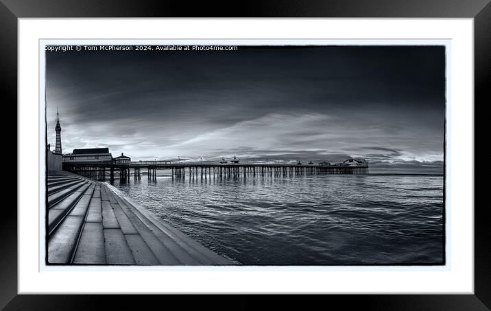 North Pier Blackpool Framed Mounted Print by Tom McPherson