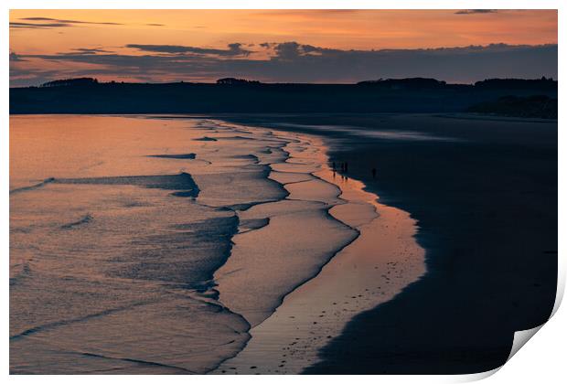 Lovely evening on Llandwyn Island Anglesey  Print by Gail Johnson