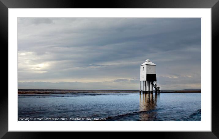 Burnham-on-Sea Low Lighthouse Framed Mounted Print by Tom McPherson