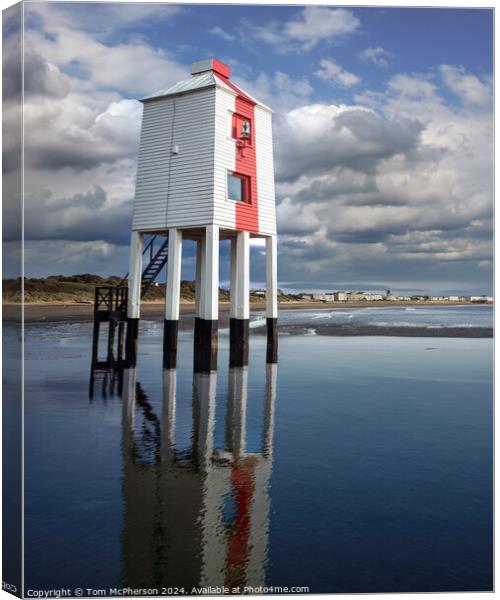 Burnham-on-Sea Low Lighthouse Canvas Print by Tom McPherson