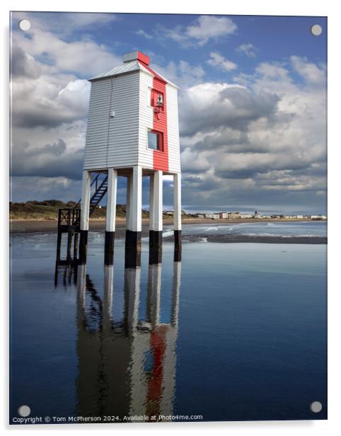 Burnham-on-Sea Low Lighthouse Acrylic by Tom McPherson