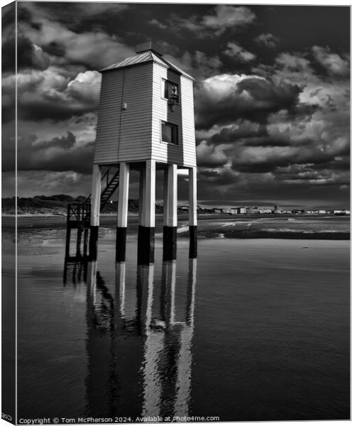 Burnham-on-Sea Low Lighthouse Canvas Print by Tom McPherson