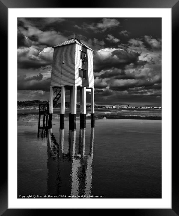 Burnham-on-Sea Low Lighthouse Framed Mounted Print by Tom McPherson