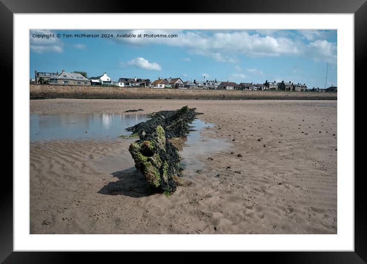 Burghead Wreck Framed Mounted Print by Tom McPherson