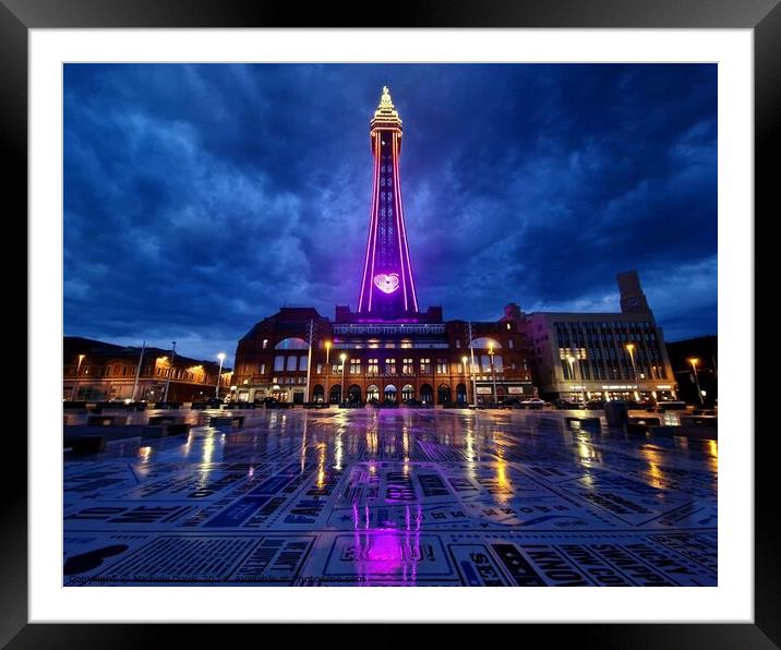 Blackpool Tower Headland Reflections Framed Mounted Print by Michele Davis
