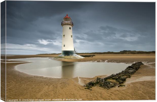Lighthouse at Talacre Canvas Print by Ironbridge Images