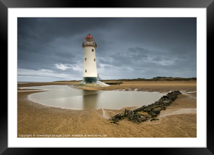 Lighthouse at Talacre Framed Mounted Print by Ironbridge Images