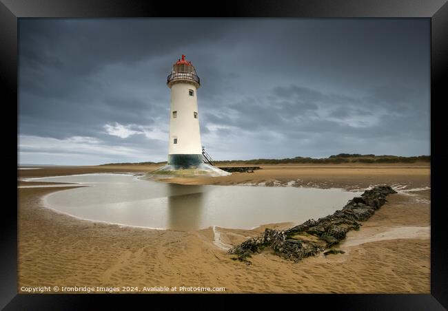 Lighthouse at Talacre Framed Print by Ironbridge Images