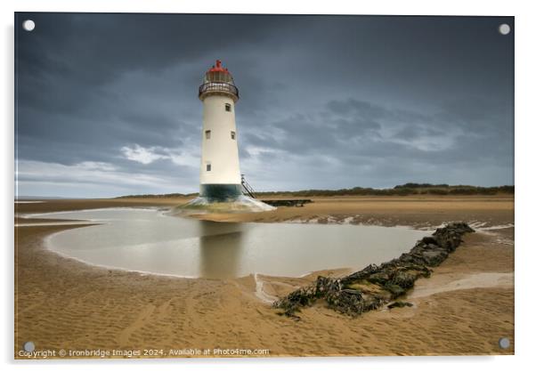 Lighthouse at Talacre Acrylic by Ironbridge Images