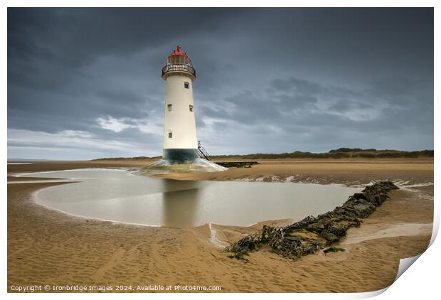 Lighthouse at Talacre Print by Ironbridge Images